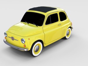 fiat 500 pack Modelo 3D