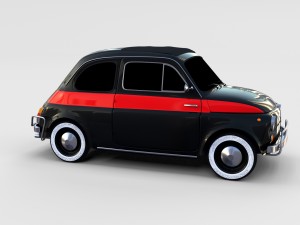 fiat 500 pack Modelo 3D