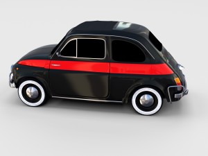 fiat 500 pack Modelo 3D