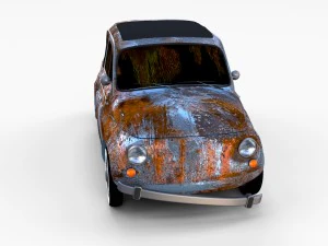 fiat 500 pack 3D Model