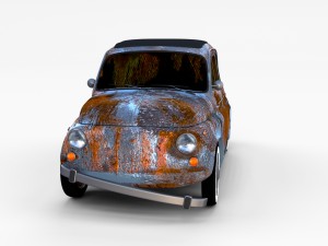 fiat 500 pack Modelo 3D