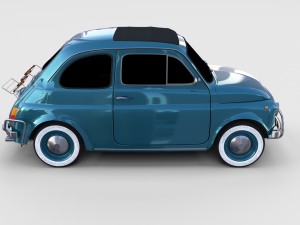 fiat 500 pack Modelo 3D