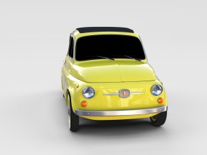 fiat 500 pack Modelo 3D