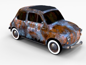 fiat 500 pack Modelo 3D