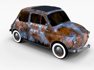fiat 500 pack 3D Model