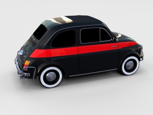 fiat 500 pack Modelo 3D