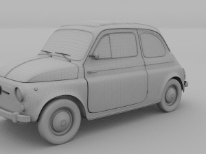 fiat 500 pack Modelo 3D