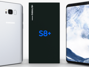 samsung galaxy s8 plus arctic silver 3D