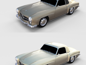 mercedes 190sl pack 3Dモデル
