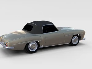 mercedes 190sl pack 3D Model