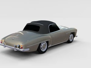 mercedes 190sl pack 3D Model