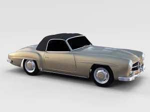 mercedes 190sl pack 3D Model