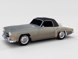 mercedes 190sl pack 3D 模型