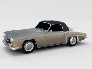 mercedes 190sl pack 3D Model