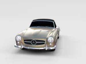 mercedes 190sl pack 3D Model