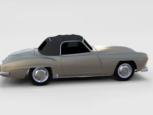 mercedes 190sl pack 3D Model