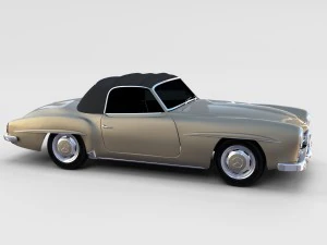 mercedes 190sl pack 3D Model