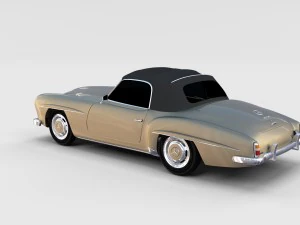 mercedes 190sl pack 3D Model
