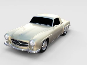 mercedes 190sl pack 3D Model