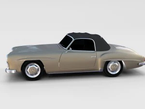 mercedes 190sl pack 3D Model