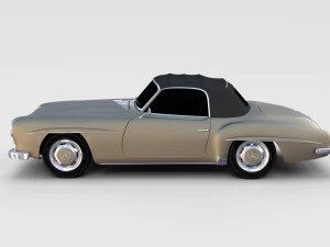 mercedes 190sl pack 3D Model