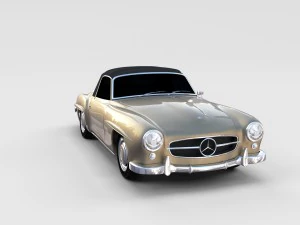 mercedes 190sl pack 3D Model