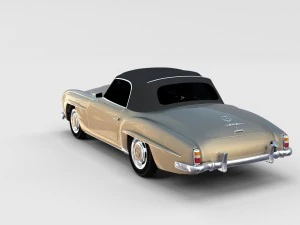 mercedes 190sl pack 3D Model