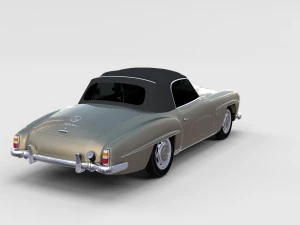 mercedes 190sl pack 3D Model