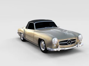 mercedes 190sl pack 3D Model