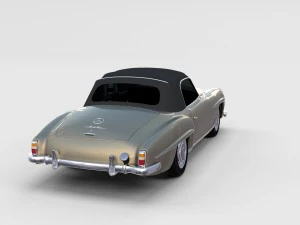 mercedes 190sl pack 3D Model