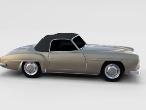 mercedes 190sl pack 3D Model