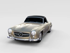mercedes 190sl pack 3D Model