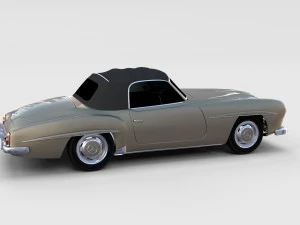 mercedes 190sl pack 3D Model