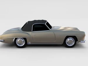 mercedes 190sl pack 3D Model