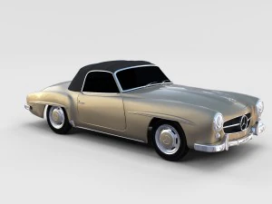 mercedes 190sl pack 3D Model