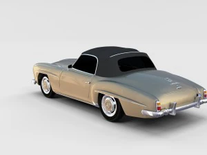 mercedes 190sl pack 3D Model