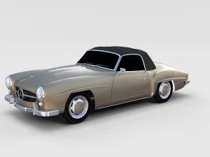 mercedes 190sl pack 3D Model