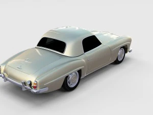 mercedes 190sl pack 3D Model