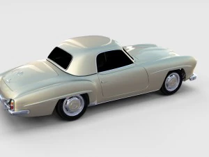 mercedes 190sl pack 3D Model