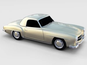 mercedes 190sl pack 3D Model