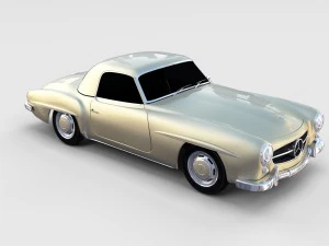 mercedes 190sl pack 3D Model