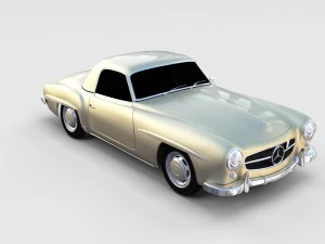 mercedes 190sl pack 3D Model