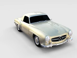 mercedes 190sl pack 3D Model