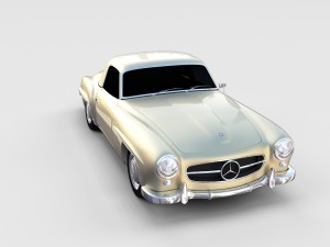 mercedes 190sl pack 3D 模型