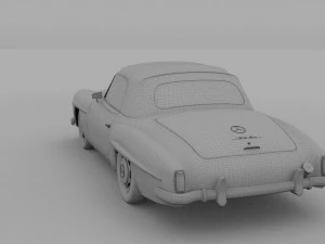 mercedes 190sl pack 3D Model