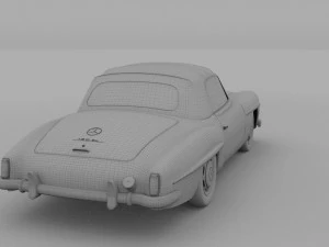 mercedes 190sl pack 3D Model