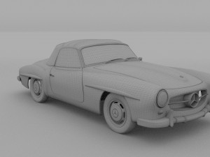 mercedes 190sl pack 3D 模型