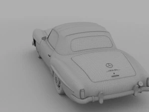 mercedes 190sl pack 3D Model