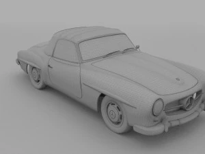 mercedes 190sl pack 3D Model