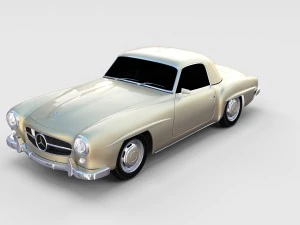 mercedes 190sl pack 3D Model